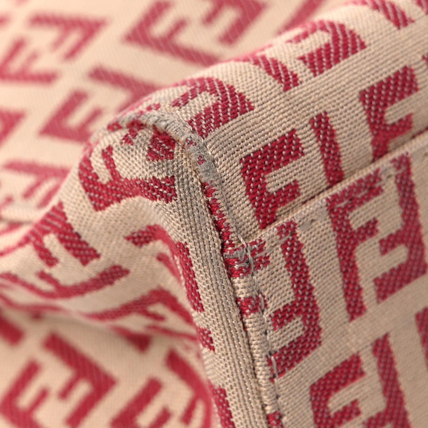 Zucchino Vitello Tote Beige Red
