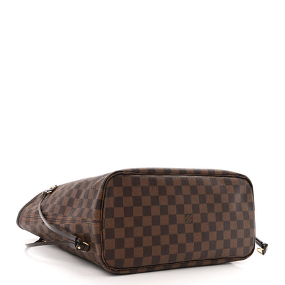 Louis Vuitton Damier Ebene Neo Neverfull MM Rose Ballerine 4 of 14