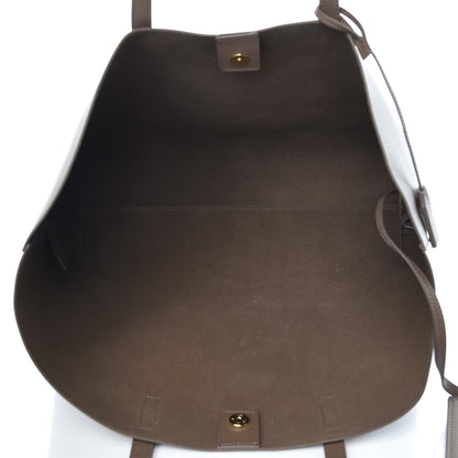 Saint Laurent Calfskin Large Shopping Tote Taupe 6 of 9