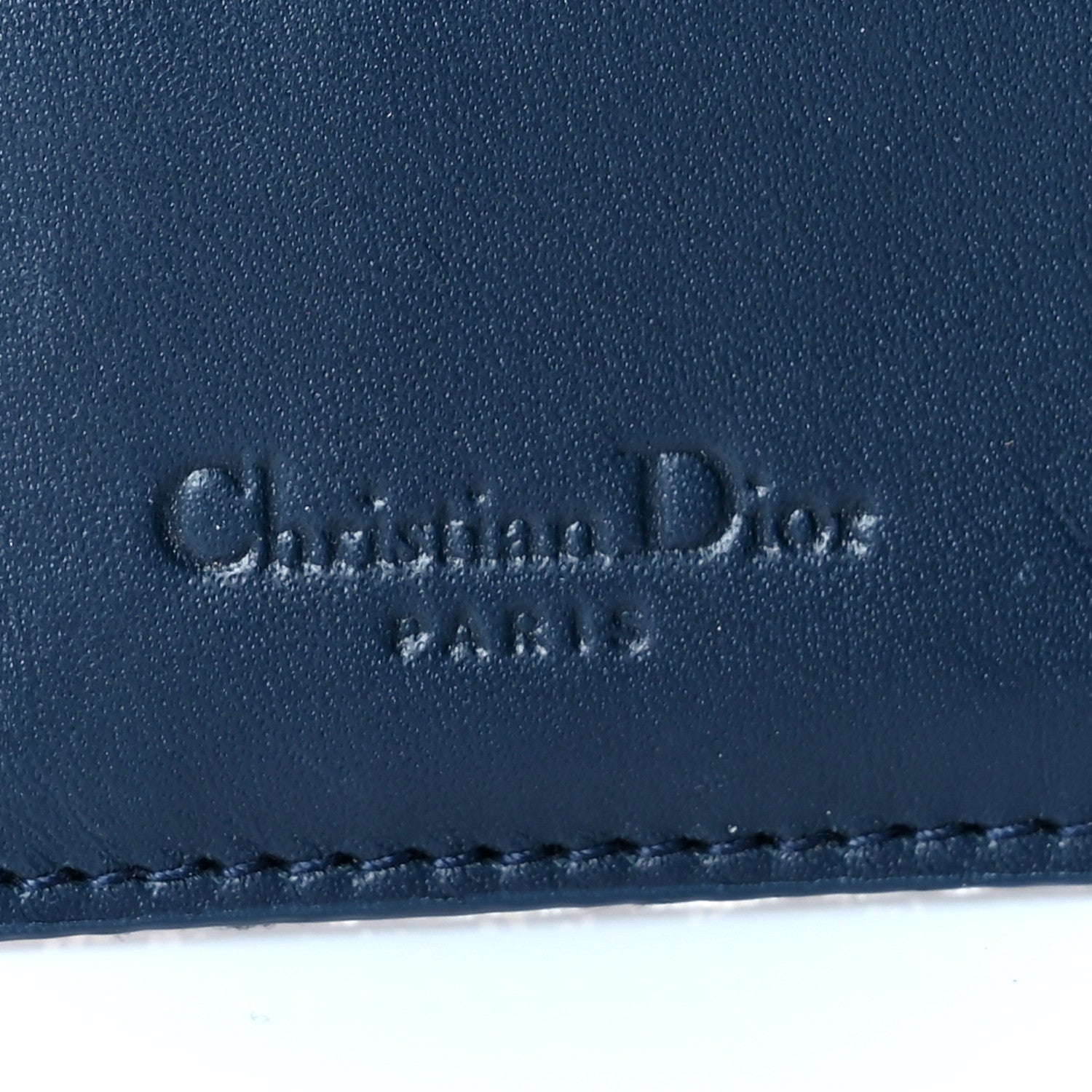 Christian Dior Monogram Compact Saddle Wallet Blue 7 of 9