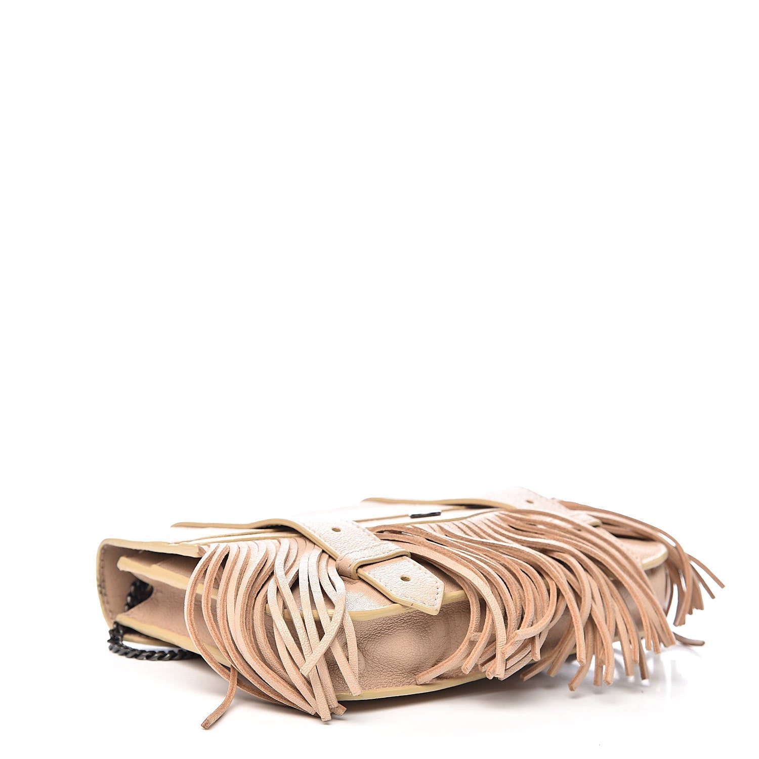Proenza Schouler Lambskin Fringe PS1 Chain Wallet Beige 4 of 9