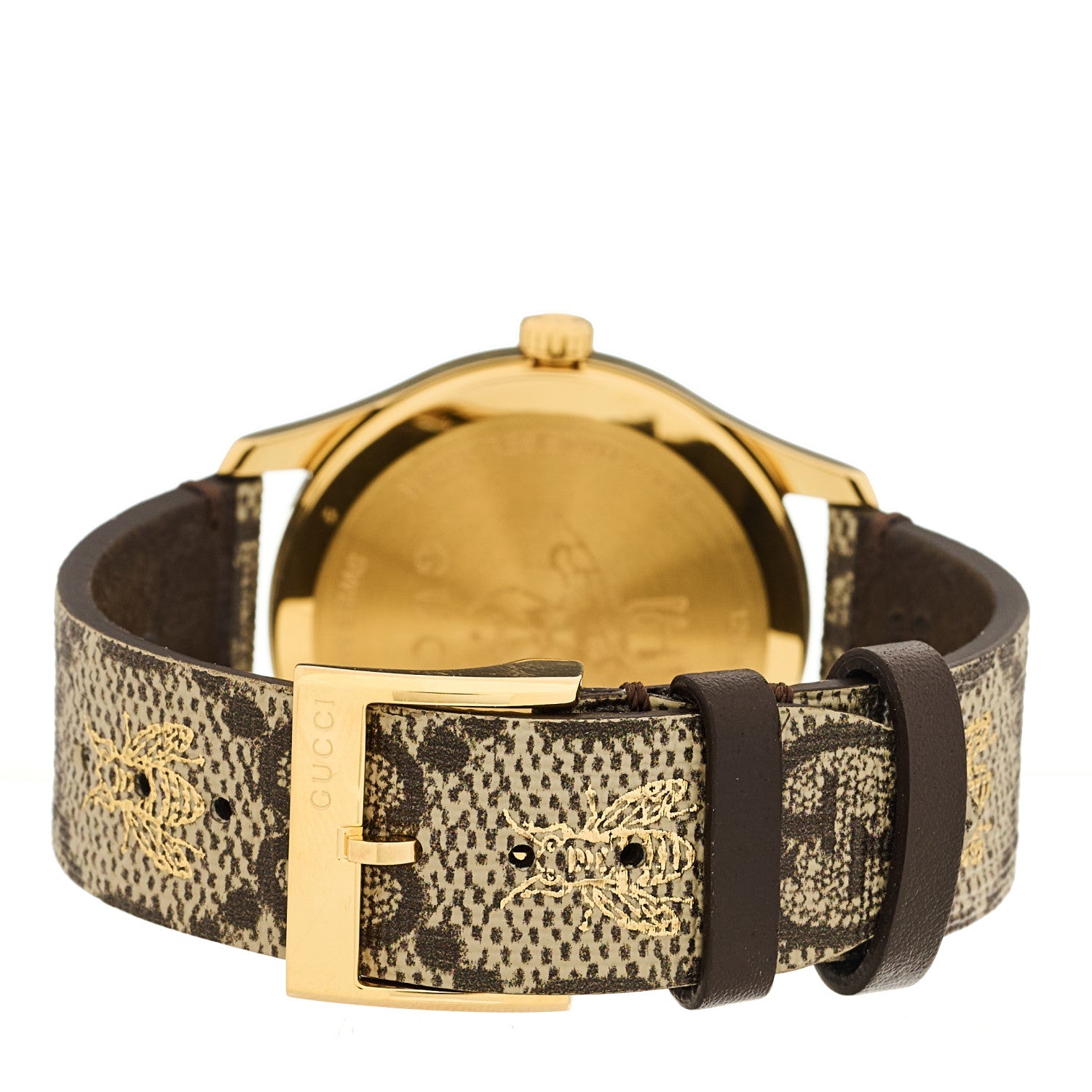 Gucci Stainless Steel Canvas 38mm G-Timeless GG Supreme Bee Quartz