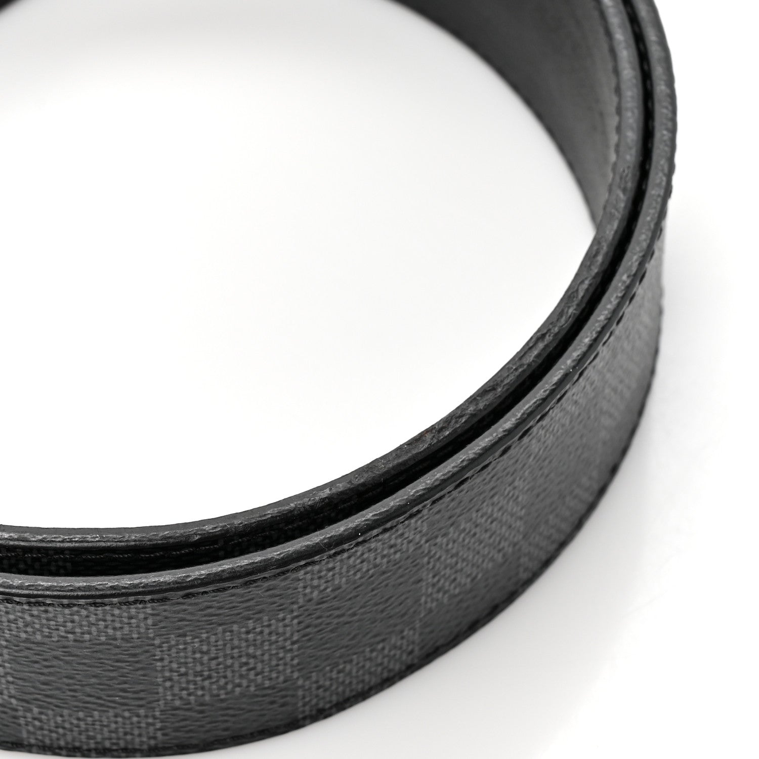 Louis Vuitton Damier Graphite Calfskin Belt 85 34 Black 1821912