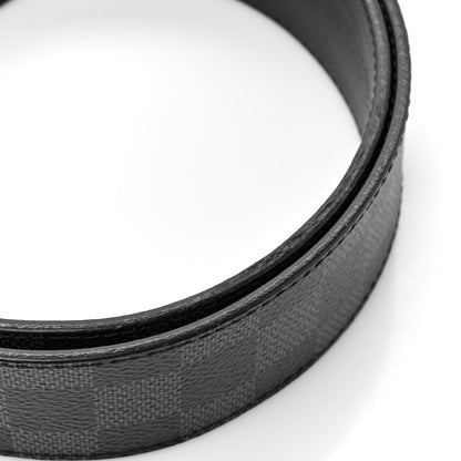 Louis Vuitton Damier Graphite Calfskin Belt 85 34 Black 6 of 6