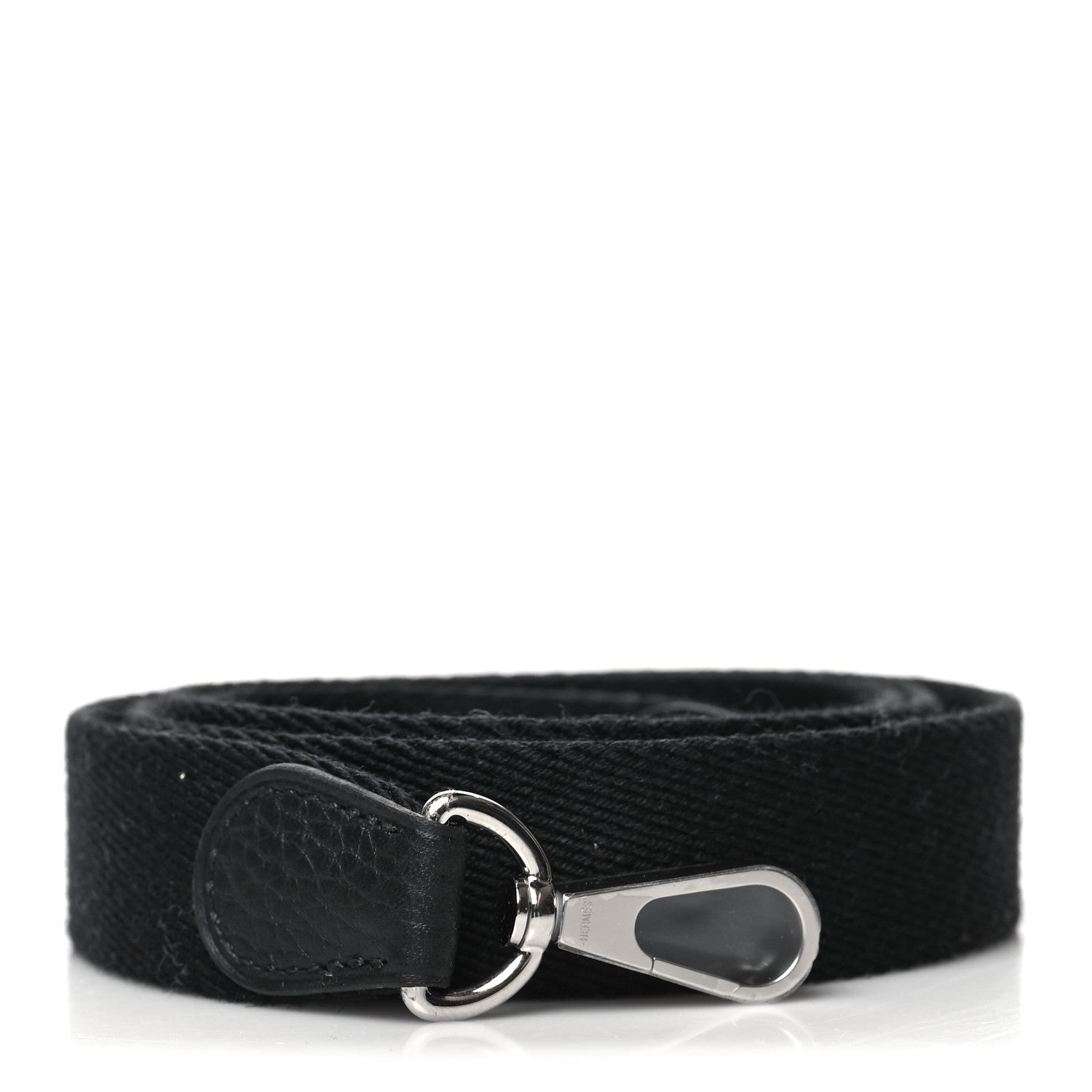 Hermes Toile Taurillon Clemence Shoulder Strap Black 1 of 4