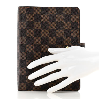 Louis Vuitton Damier Ebene Medium Ring Agenda Cover 2 of 10