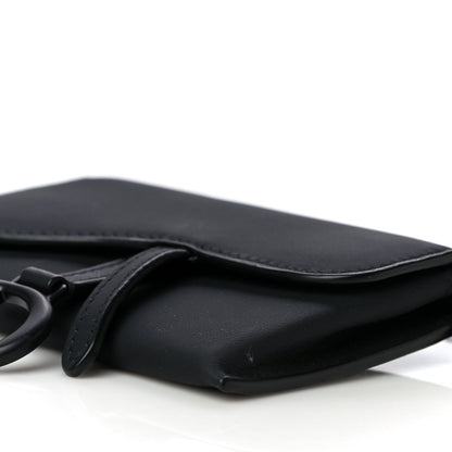 Christian Dior Ultra Matte Calfskin Nano Saddle Chain Pouch Black 9 of 10