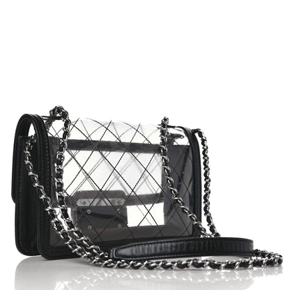 Chanel PVC Lambskin Quilted Mini Beauty Lock Flap Black 3 of 13