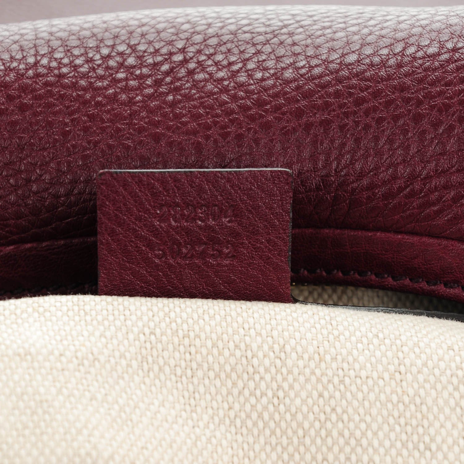 Gucci Pebbled Calfskin Soho Hobo Bordeaux 7 of 7