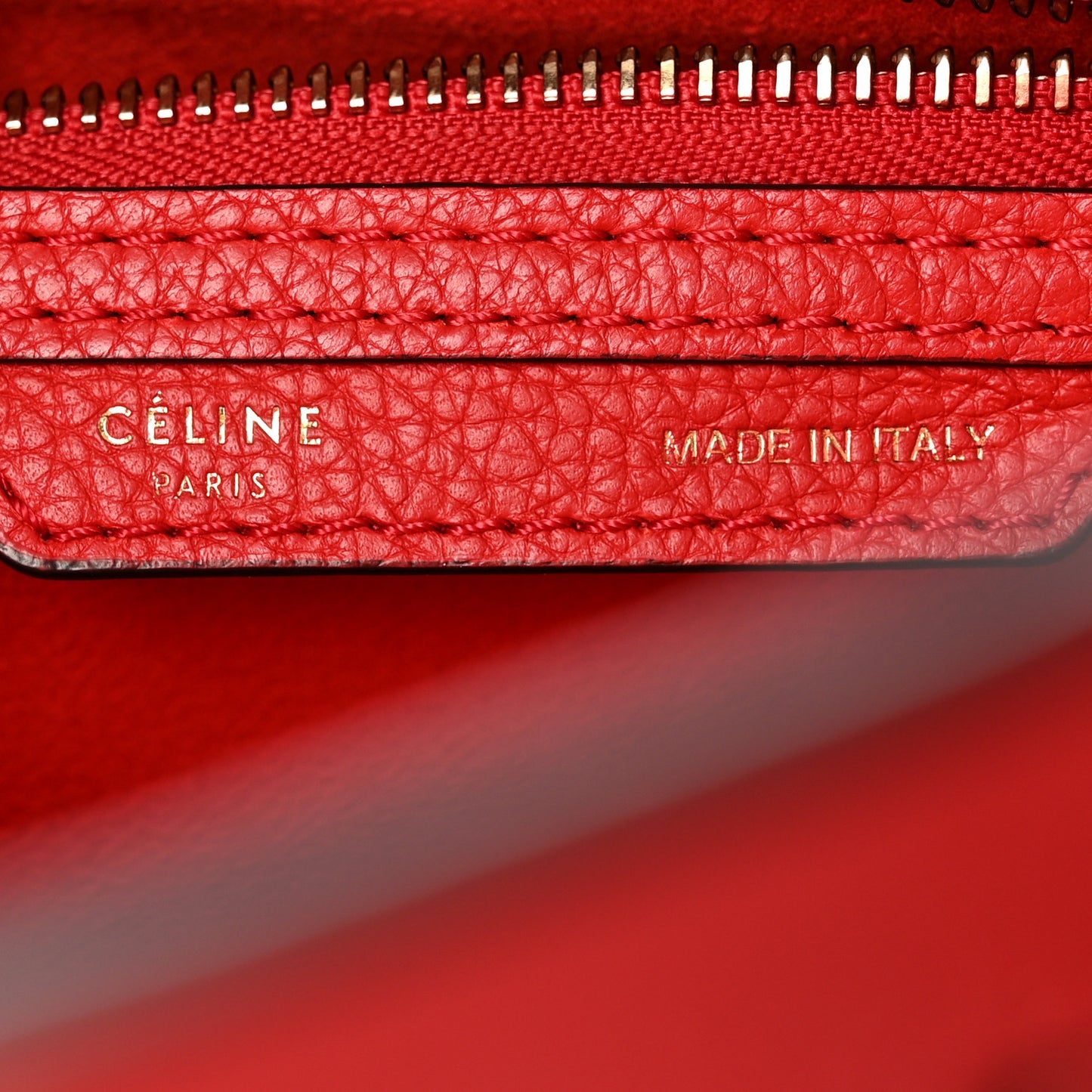 Drummed Calfskin Mini Luggage Coquelicot