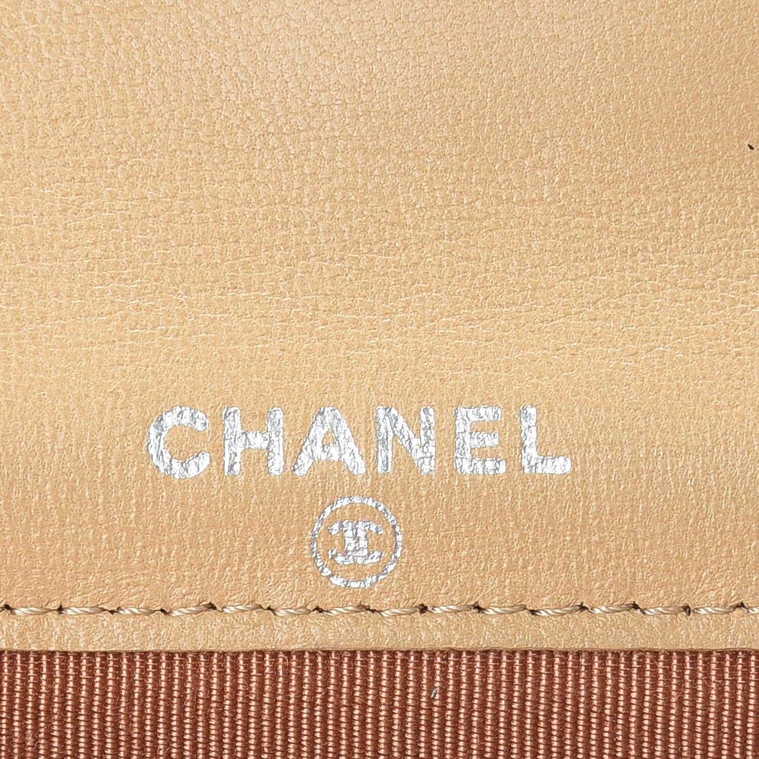 Chanel Lambskin Quilted Flap Card Holder Beige 6 of 10