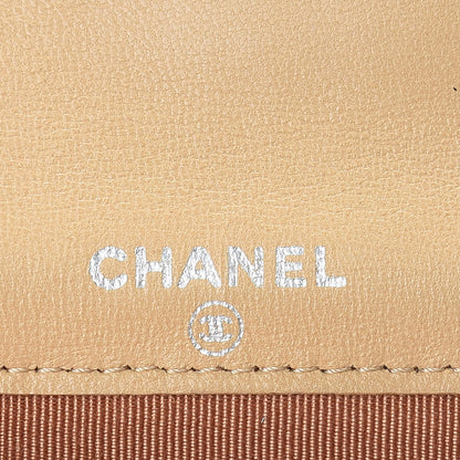 Chanel Lambskin Quilted Flap Card Holder Beige 6 of 10