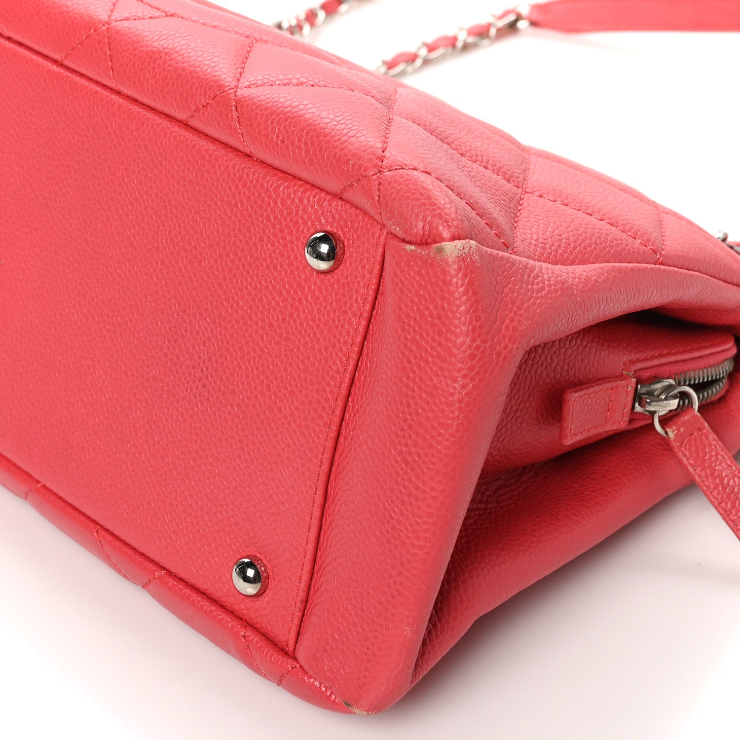 Chanel Caviar Quilted Timeless CC Soft Tote Pink 10 of 10