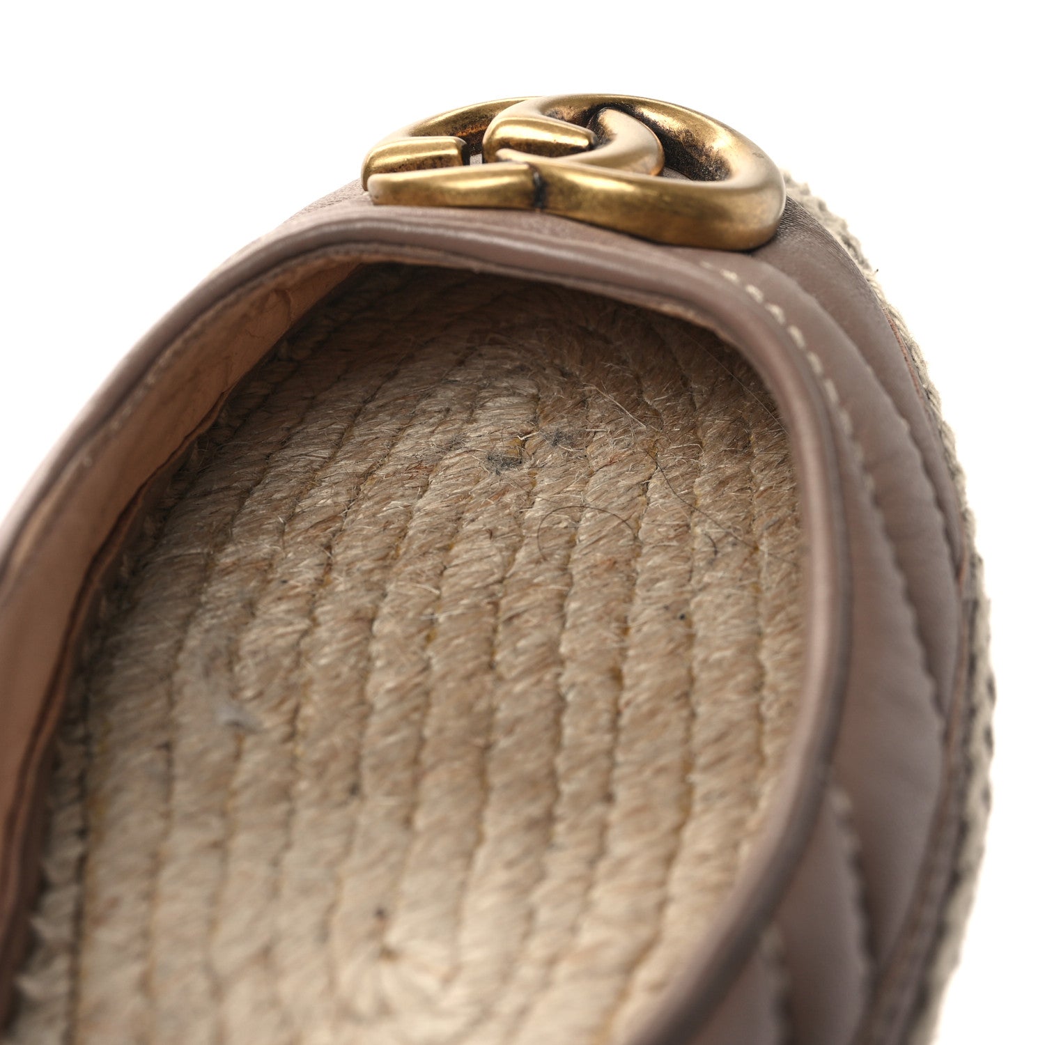 Gucci Nappa Matelasse GG Marmont Espadrilles 36 Porcelain Rose 9 of 9