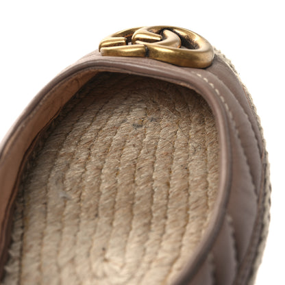 Gucci Nappa Matelasse GG Marmont Espadrilles 36 Porcelain Rose 9 of 9
