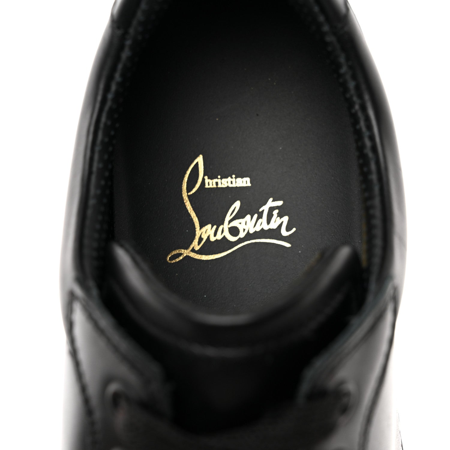 Christian Louboutin Calfskin Vieira Walk Flat Sneakers 38 Black 8 of 9