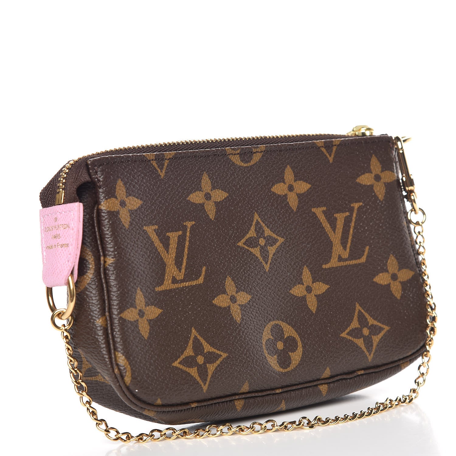 Louis Vuitton Monogram 2016 Christmas Animation Mini Pochette Accessories Rose Ballerine 3 of 9