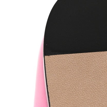 Chanel Lambskin Grosgrain Cap Toe CC Ballerina Flats 37.5 Pink Black 11 of 11