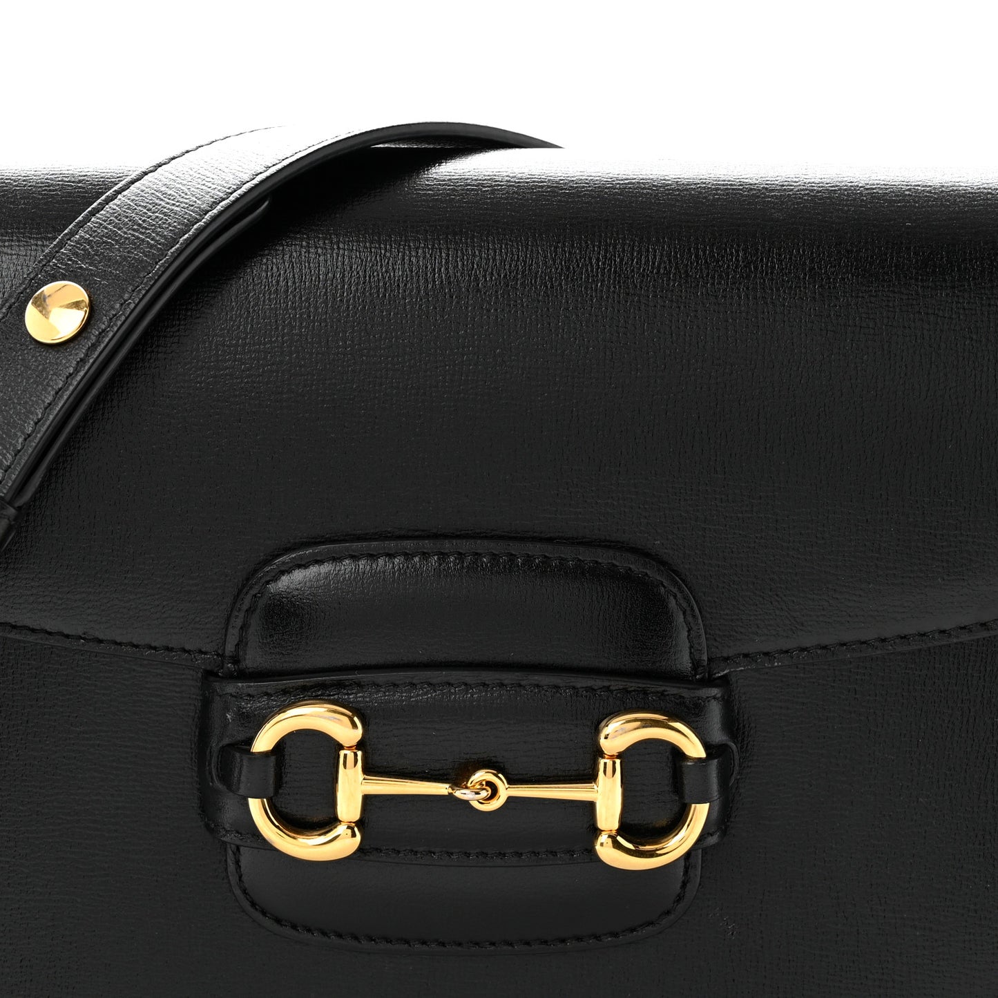Azalea Calfskin Horsebit 1955 Shoulder Bag Black
