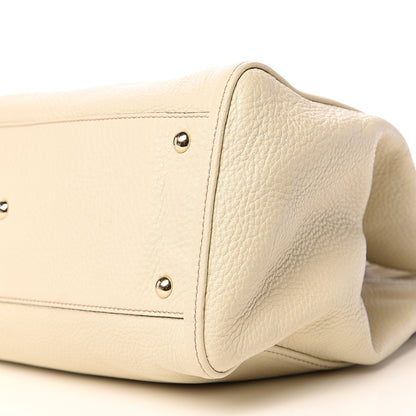 Gucci Pebbled Calfskin Medium Soho Shoulder Bag Off White 8 of 9