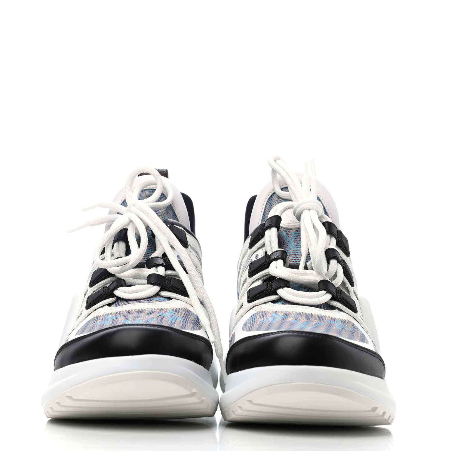 Louis Vuitton Calfskin Nylon LV Pop Archlight Sneaker 41 Blue 2 of 4