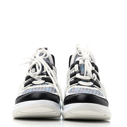 Louis Vuitton Calfskin Nylon LV Pop Archlight Sneaker 41 Blue 2 of 4