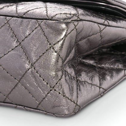 Chanel Metallic Aged Calfskin Quilted 2.55 Reissue 224 Flap Silver 9 of 10