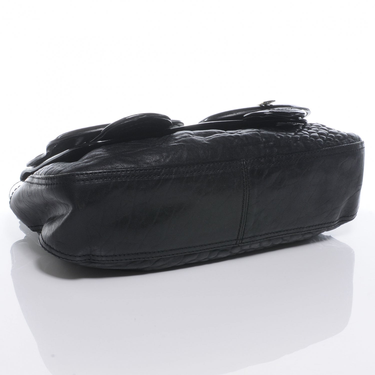 Fendi Nappa Patent B Bag Black 4 of 9