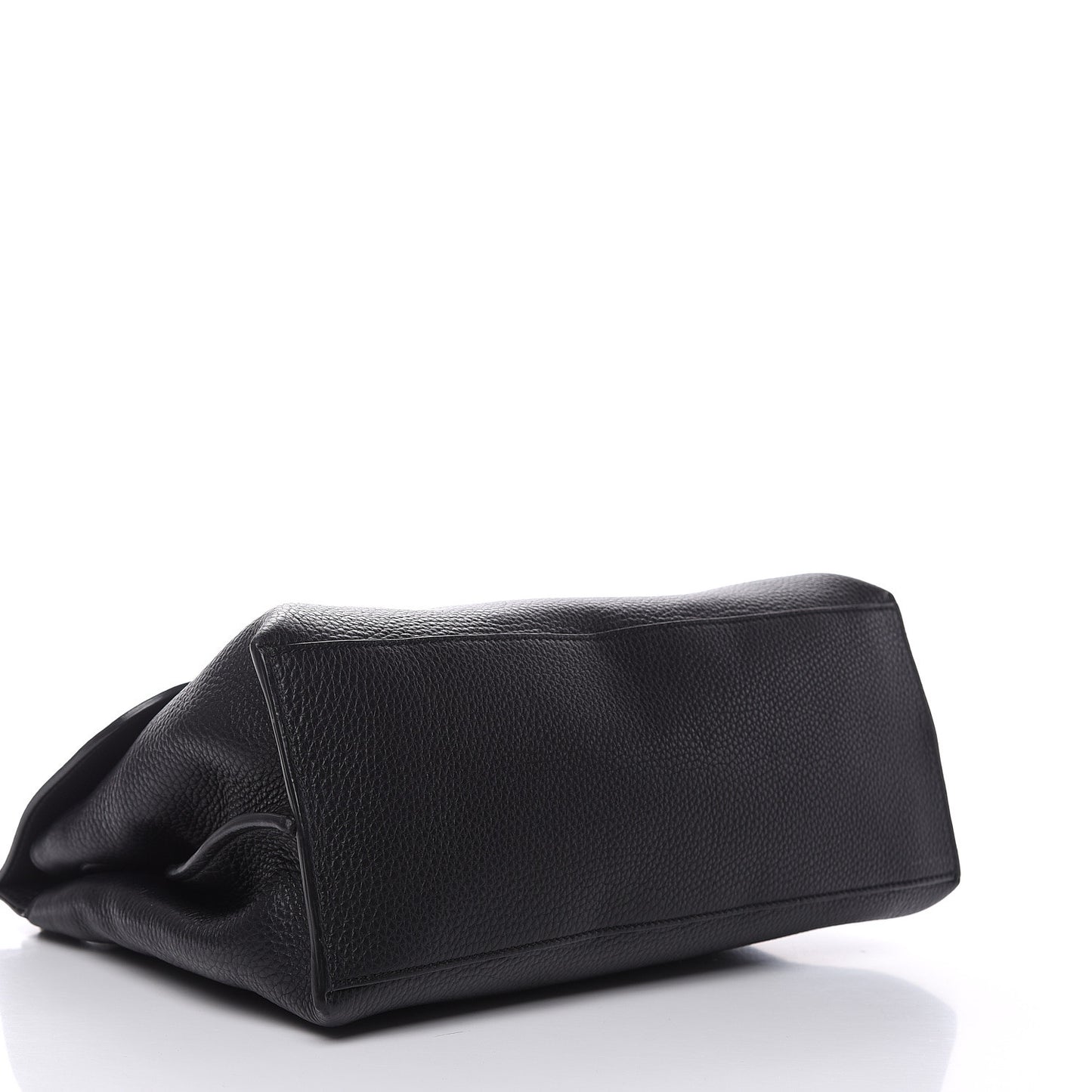 Cellarius Calfskin Medium Bamboo Daily Top Handle Bag Black