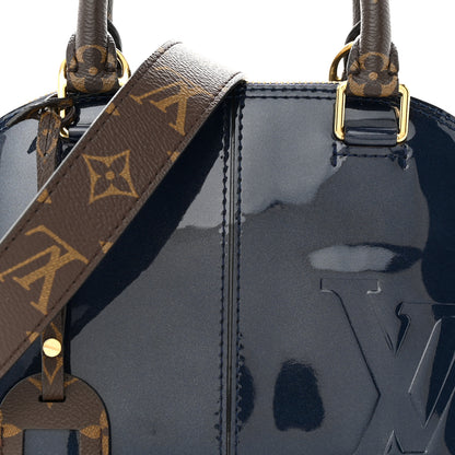 Louis Vuitton Patent Monogram Alma BB Marine 7 of 11