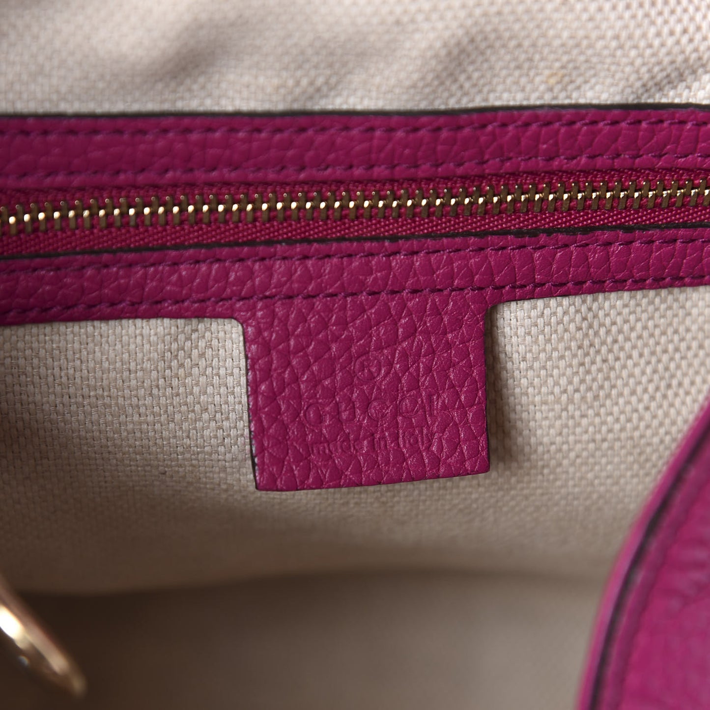 Cellarius Calfskin Small Soho Shoulder Bag Bright Bouganville