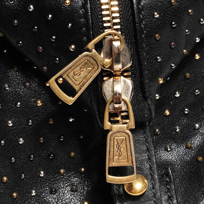 Saint Laurent Calfskin Rock Studded Easy Sac Black 8 of 8