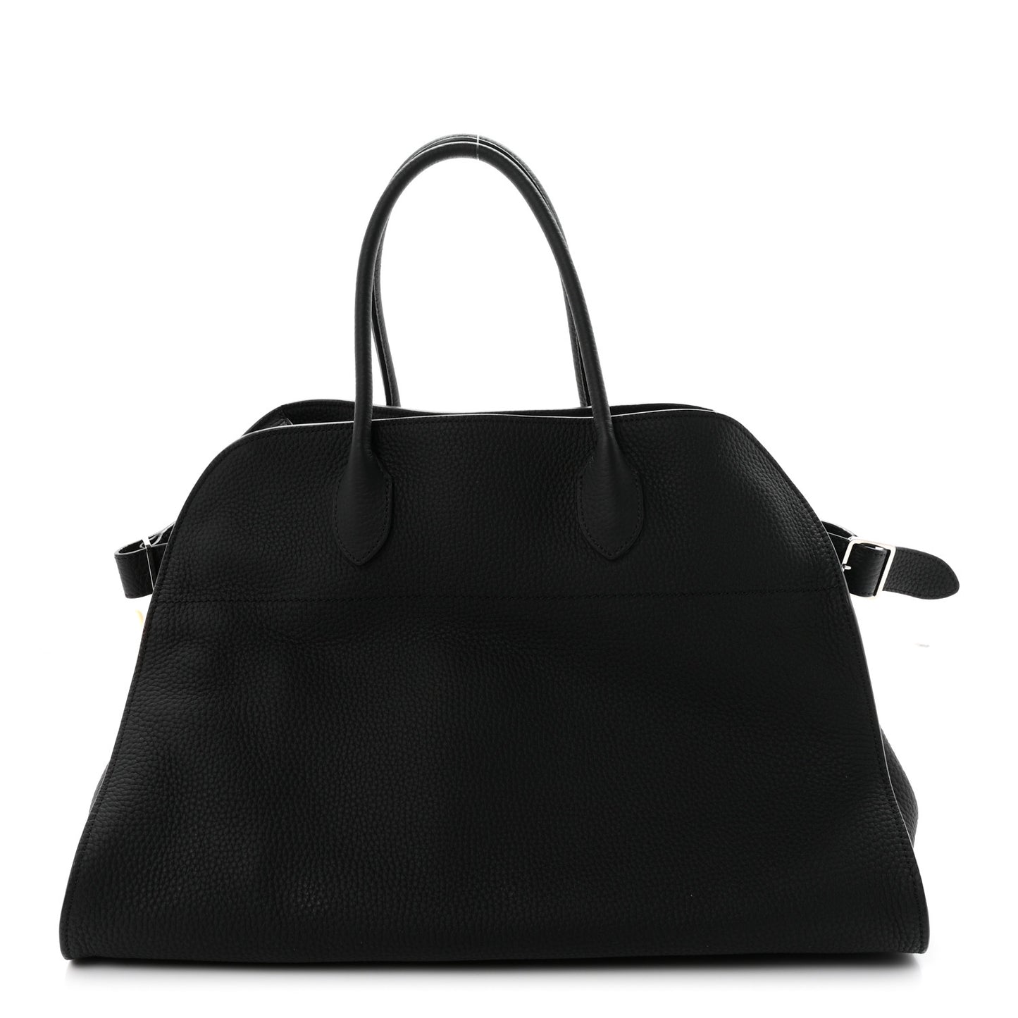 Matte Grained Calfskin Soft Margaux 15 Black