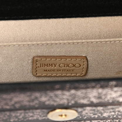 Jimmy Choo Acrylic Glitter Sweetie Clutch Black Champagne 6 of 9