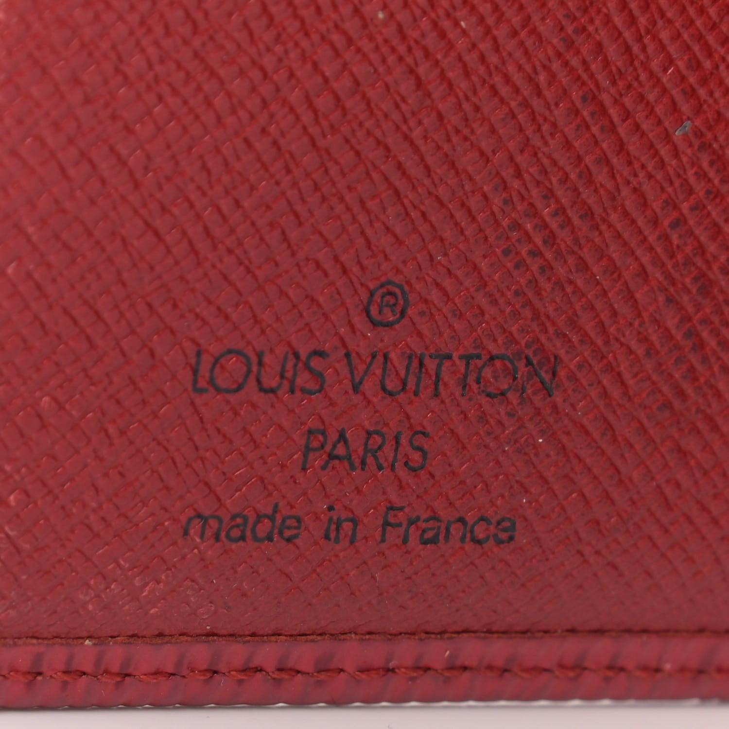 Louis Vuitton Epi French Purse Wallet Castillan Red 8 of 11
