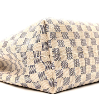 Louis Vuitton Damier Azur Graceful MM Rose Ballerine 8 of 15