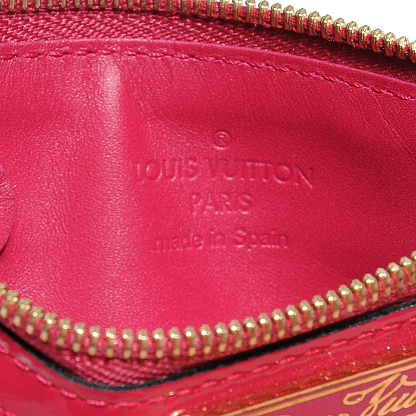 Vernis Key Pouch Rose Indien