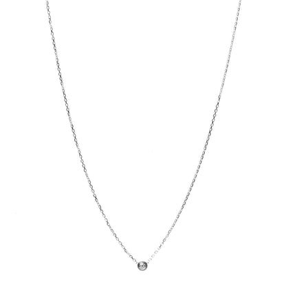 Cartier 18K White Gold Diamond XS D'Amour Pendant Necklace 1 of 6