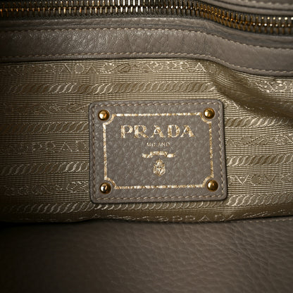 Prada Vitello Daino Side Pocket Hobo Pomice 6 of 9