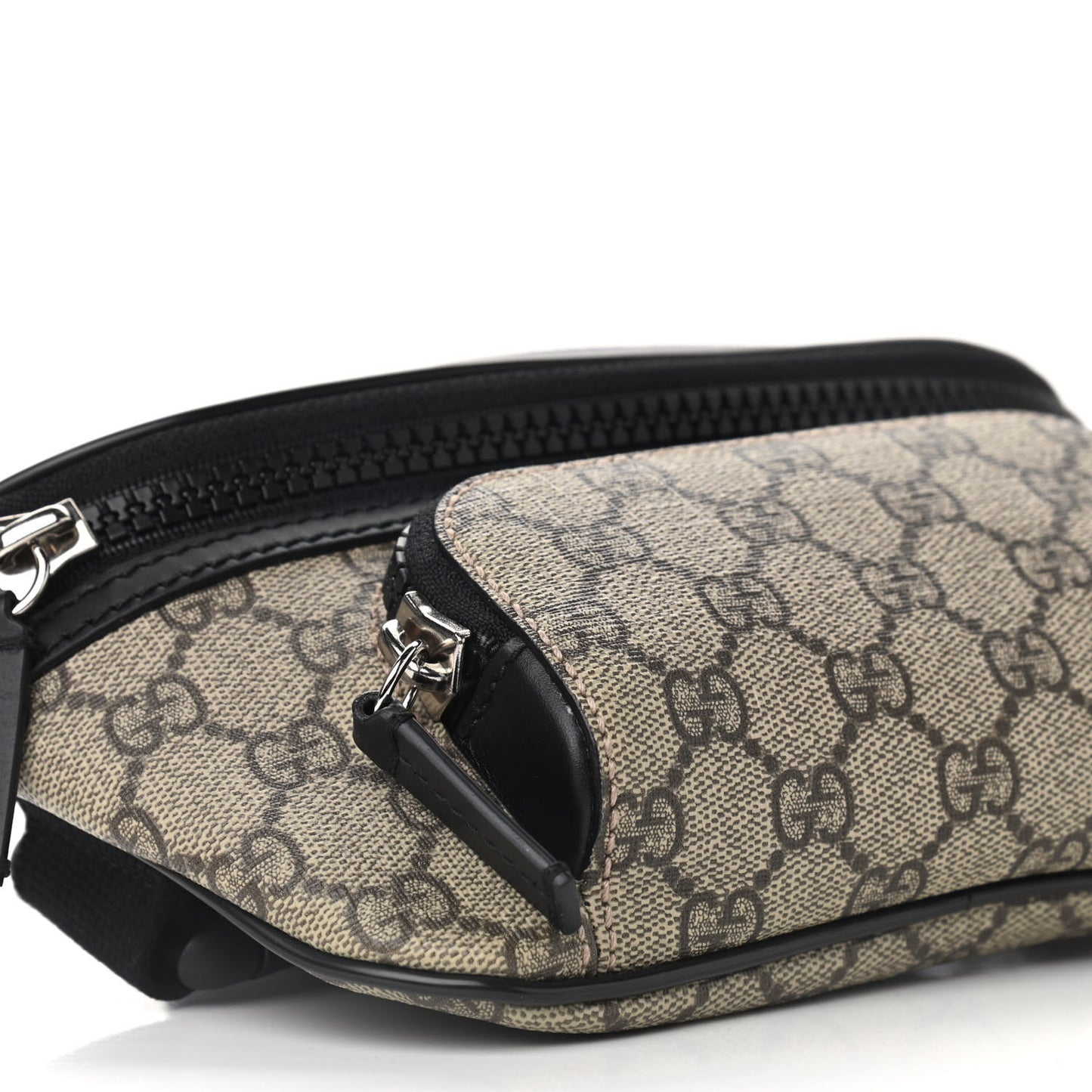 GG Supreme Monogram Belt Bag Black