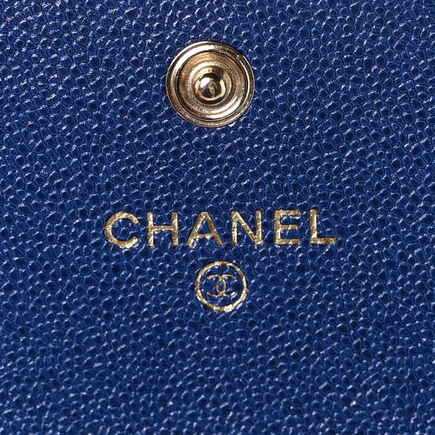 Chanel Caviar Quilted Large Boy Gusset Flap Wallet Blue 6 of 14