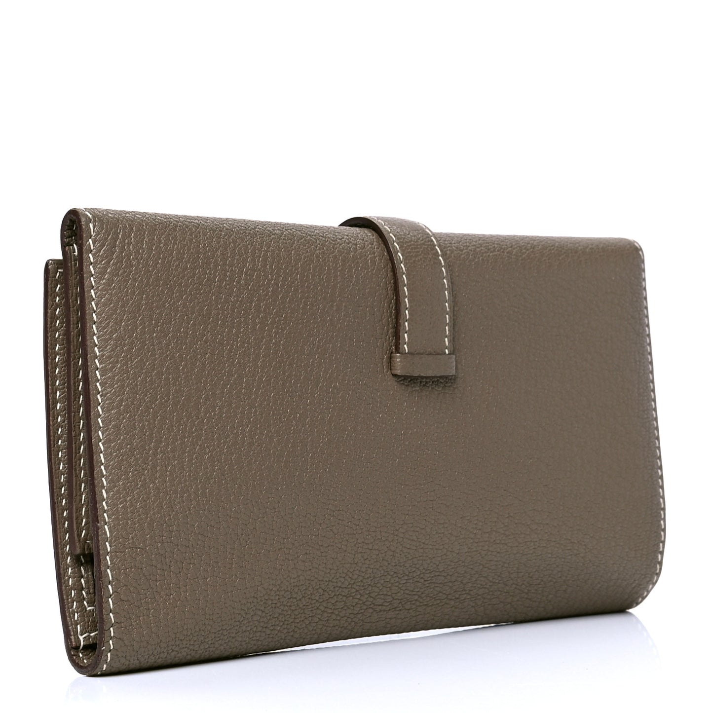 Chevre Mysore Tri-Fold Bearn Wallet Etoupe