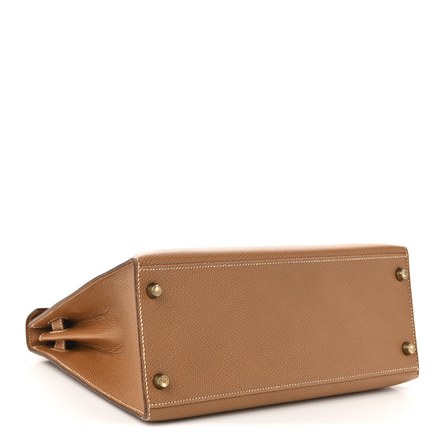 Hermes Courchevel Kelly Sellier 28 Gold 4 of 10