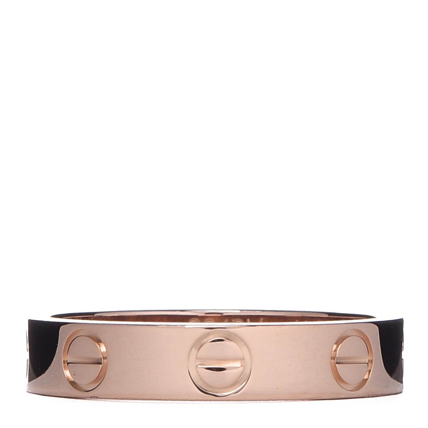 18K Pink Gold 3.5mm LOVE Wedding Band Ring 49 4.75