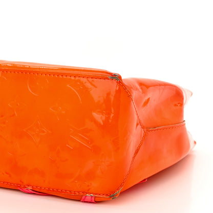 Louis Vuitton Vernis Fluo Reade PM Orange 8 of 17