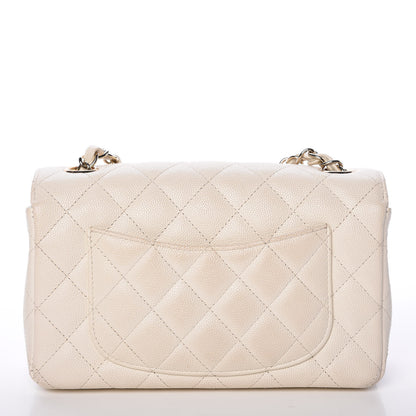 Chanel Caviar Quilted Mini Rectangular Flap White 14 of 14