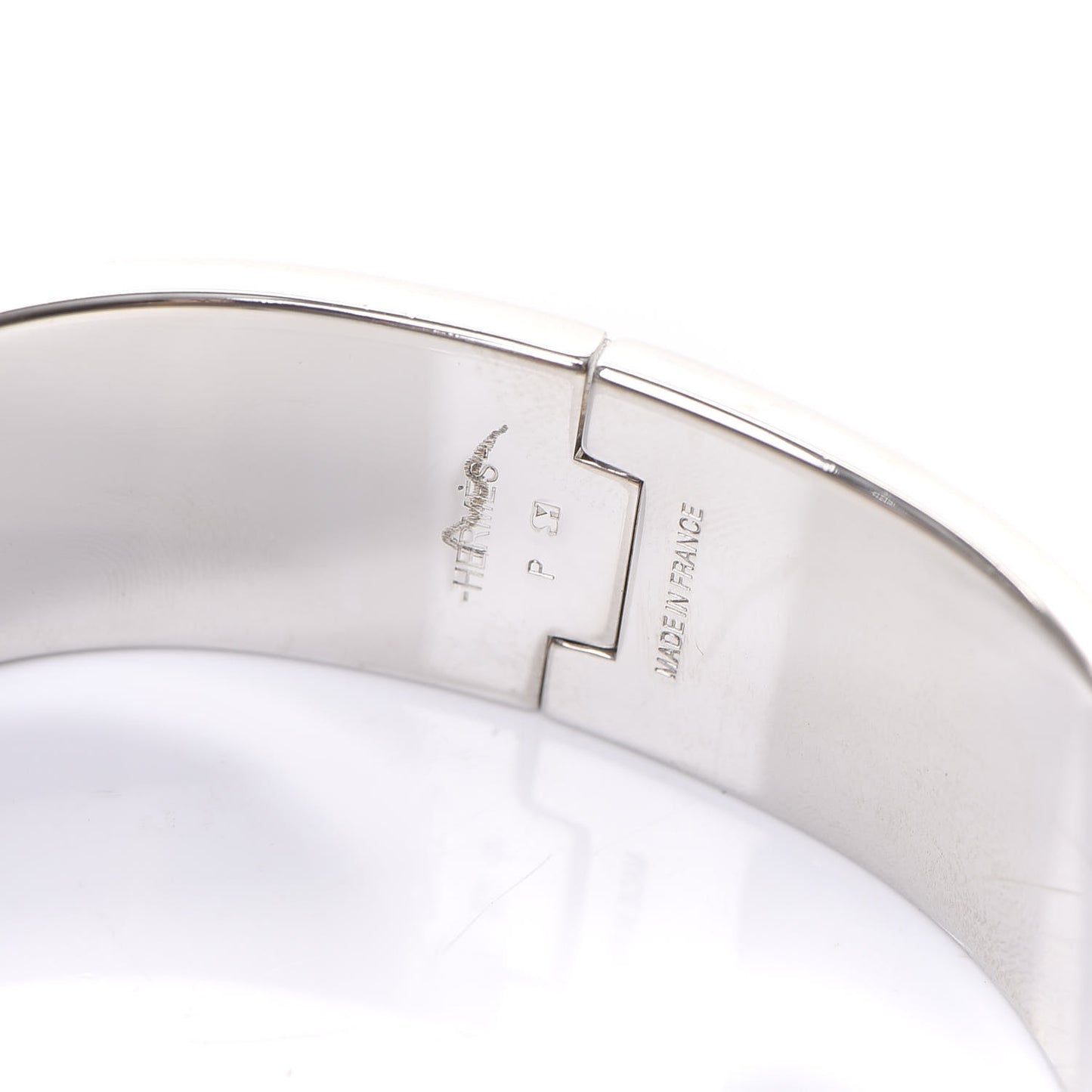 Enamel Wide Clic Clac H Bracelet GM Vert Bleuete