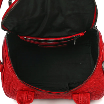Alexander Wang Pebbled Lambskin Rockie Red Gunmetal Hardware 4 of 8