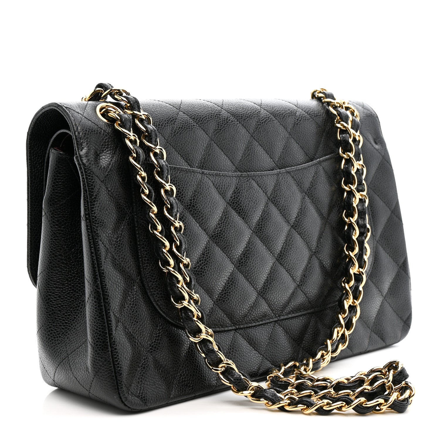 Chanel Caviar Quilted Jumbo Double Flap Black 3 of 12