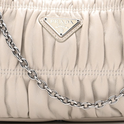 Prada Nappa Gaufre Re-Edition 2005 Shoulder Bag Talco 7 of 13